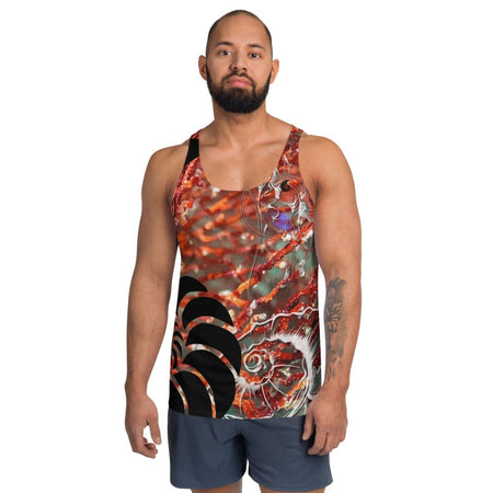 Débardeur Unisexe Couleurs Lagon GORGONES ROUGE NAUTILE - Couleurs Lagon