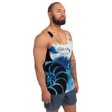 Débardeur Unisexe Couleurs Lagon TIE DYE MARBRE MARINE - Couleurs Lagon
