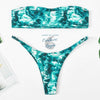 Ensemble Bikini Push UP Brésilien OCEAN - Couleurs Lagon