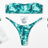 Ensemble Bikini Push UP Brésilien OCEAN - Couleurs Lagon