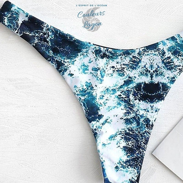 Ensemble Bikini Push Up Brésilien PACIFIC - Couleurs Lagon