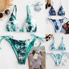 Ensemble Bikini Push UP Brésilien Vagues OCEAN Triangle et Tangua - Couleurs Lagon