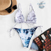 Ensemble Bikini Push UP Brésilien Vagues OCEAN Triangle et Tangua - Couleurs Lagon