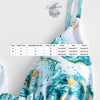 Ensemble Bikini Push UP Brésilien Vagues OCEAN Triangle et Tangua - Couleurs Lagon