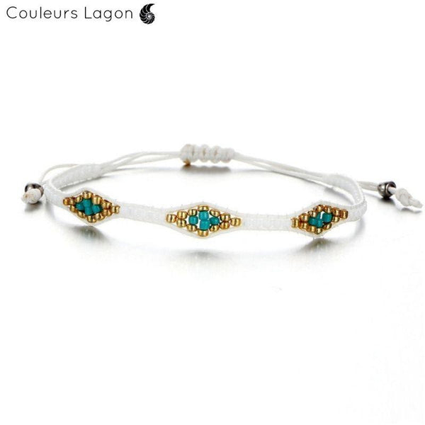 Ensemble Bracelet Bohème Perles Cristal - Couleurs Lagon