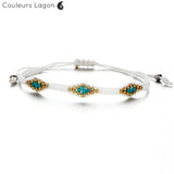 Ensemble Bracelet Bohème Perles Cristal - Couleurs Lagon