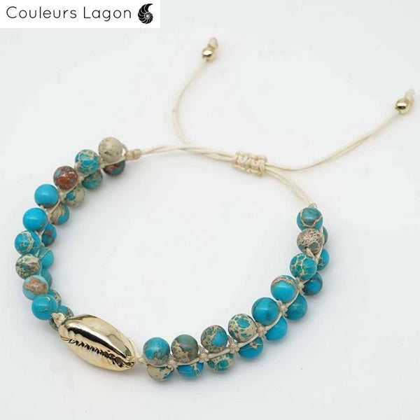 Ensemble Bracelet Coquillages Couleurs Lagon - Couleurs Lagon