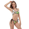 Ensemble de bikini tangua PALMIER Couleurs Lagon FLORAL LIBELLULE 2 - Couleurs Lagon