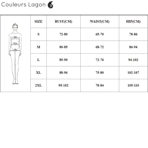 tailles - Ensemble Tankini Shorty Surf PINKLADY - Couleurs Lagon