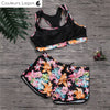 avant à plat - Ensemble Tankini Shorty Surf PINKLADY - Couleurs Lagon