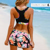 dos - Ensemble Tankini Shorty Surf PINKLADY - Couleurs Lagon