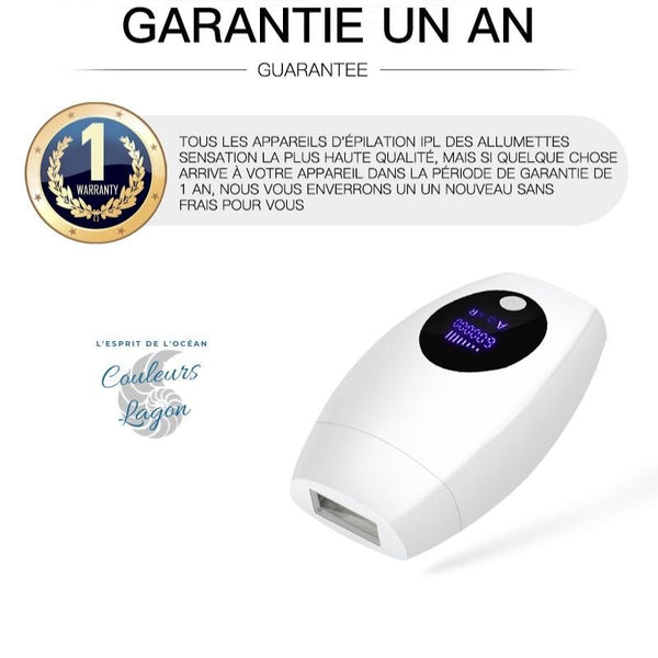Epilateur laser permanent IPL visage et corps - Couleurs Lagon