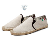 Espadrilles en toile et paille pour hommes - Couleurs Lagon