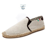 Espadrilles en toile et paille pour hommes - Couleurs Lagon