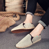 Espadrilles en toile et paille pour hommes - Couleurs Lagon