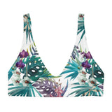 Haut de maillot de bain éco-responsable Push-Up rembourré Couleurs Lagon FLORAL 2 - Couleurs Lagon