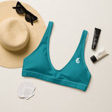 Haut de maillot de bain éco-responsable rembourré Couleurs Lagon BLUE - Couleurs Lagon