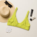 Bikini top rembourré citron éco-responsable — dos Couleurs Lagon