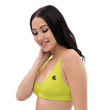 Bikini top citron UPF50+ plage piscine — avant Couleurs Lagon