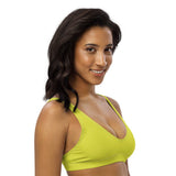Haut de bikini citron résistant chlore — dos Couleurs Lagon