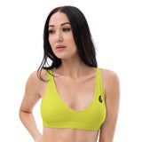 Haut bikini citron doublé opaque — dos Couleurs Lagon Pacifique