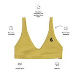 Haut de maillot de bain éco-responsable rembourré Couleurs Lagon GOLD - Couleurs Lagon