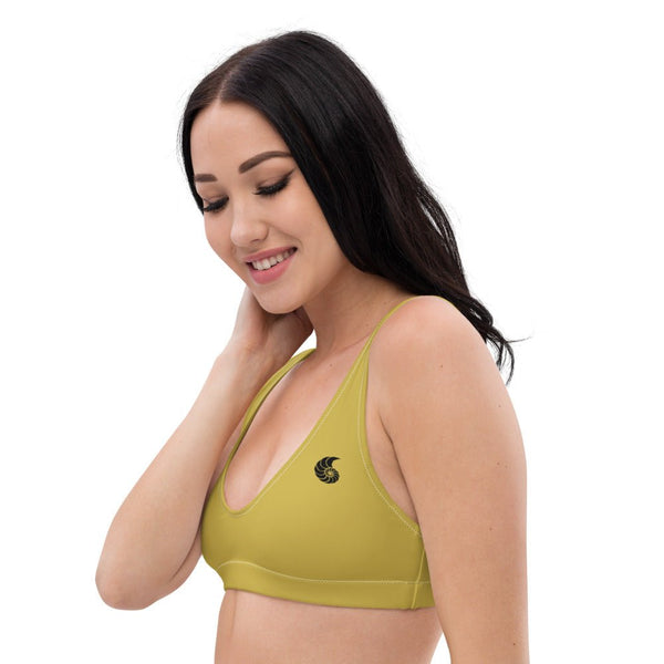 Haut de maillot de bain éco-responsable rembourré Couleurs Lagon GOLD - Couleurs Lagon