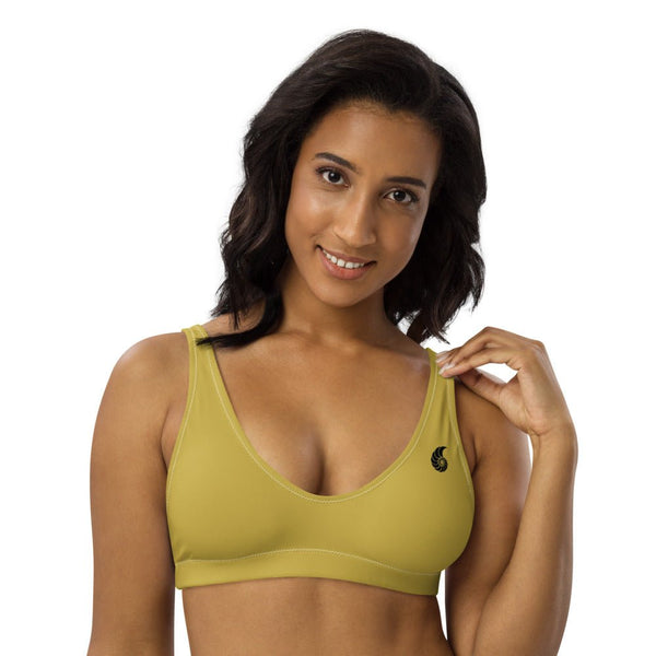 Haut de maillot de bain éco-responsable rembourré Couleurs Lagon GOLD - Couleurs Lagon