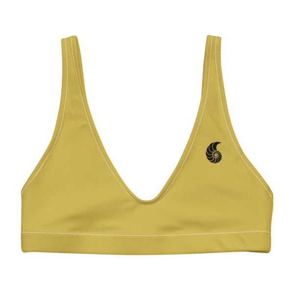 Haut de maillot de bain éco-responsable rembourré Couleurs Lagon GOLD - Couleurs Lagon