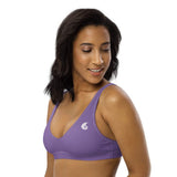 Bikini top lavender UPF50+ plage piscine — avant Couleurs Lagon