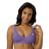 Haut bikini lavender doublé opaque — dos Couleurs Lagon Pacifique