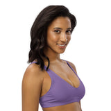 Haut de bikini éco lavender — côté droit Couleurs Lagon