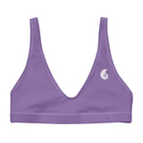 Bikini top rembourré lavender surf plage — avant Couleurs Lagon