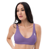 Bikini top recyclé lavender UPF50+ — avant Couleurs Lagon Pacifique