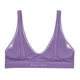 Haut bikini éco-responsable lavender — côté Couleurs Lagon