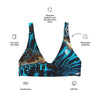 Haut de maillot de bain éco-responsable rembourré Push-Up Couleurs Lagon BLEU BENITIER - Couleurs Lagon