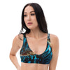 Haut de maillot de bain éco-responsable rembourré Push-Up Couleurs Lagon BLEU BENITIER - Couleurs Lagon