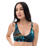 Haut de maillot de bain éco-responsable rembourré Push-Up Couleurs Lagon BLEU BENITIER - Couleurs Lagon
