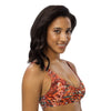 Haut de maillot de bain éco-responsable rembourré Push-Up Couleurs Lagon GORGONES ROUGE - Couleurs Lagon