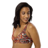 Haut de maillot de bain éco-responsable rembourré Push-Up Couleurs Lagon GORGONES ROUGE - Couleurs Lagon