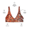 Haut de maillot de bain éco-responsable rembourré Push-Up Couleurs Lagon GORGONES ROUGE - Couleurs Lagon