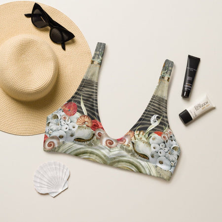 Haut de maillot de bain éco-responsable rembourré Push-Up Couleurs Lagon MARINE 2 - Couleurs Lagon