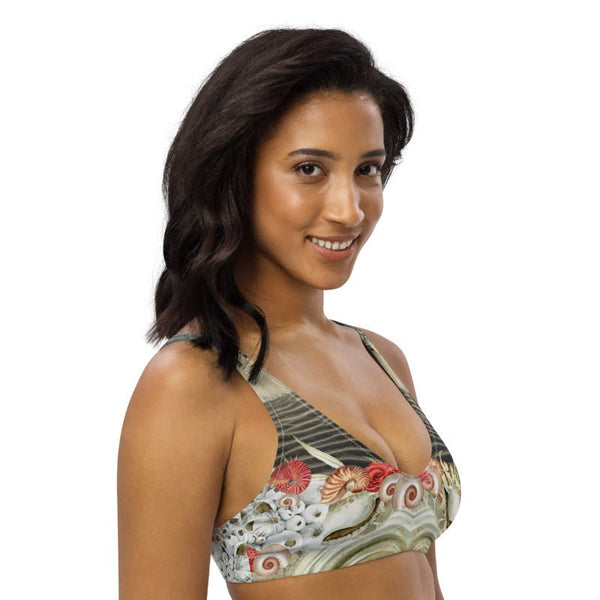 Haut de maillot de bain éco-responsable rembourré Push-Up Couleurs Lagon MARINE 2 - Couleurs Lagon