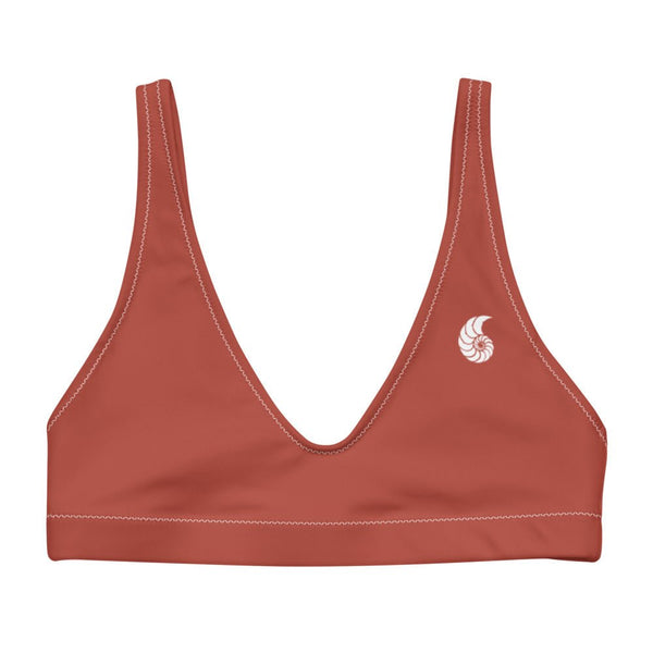 Haut de maillot de bain éco-responsable rembourré Push-Up Couleurs Lagon ROUGE - Couleurs Lagon