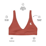 Haut de maillot de bain éco-responsable rembourré Push-Up Couleurs Lagon ROUGE - Couleurs Lagon
