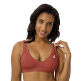 Haut de maillot de bain éco-responsable rembourré Push-Up Couleurs Lagon ROUGE - Couleurs Lagon
