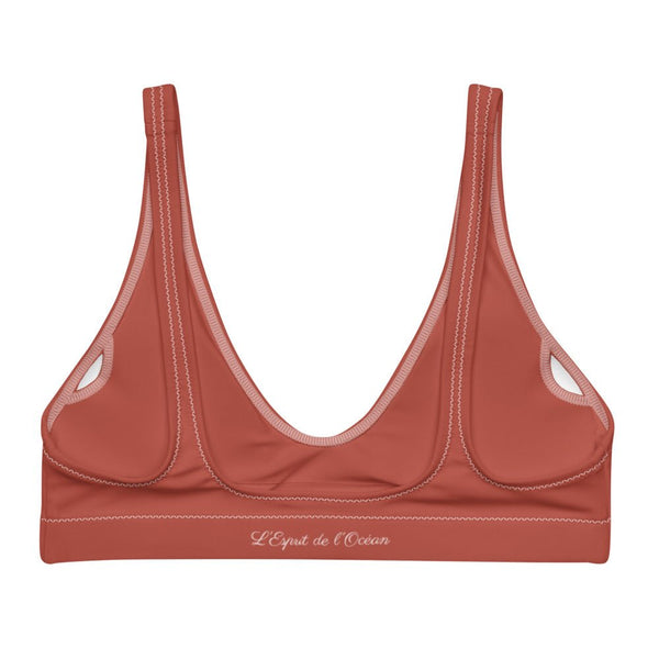 Haut de maillot de bain éco-responsable rembourré Push-Up Couleurs Lagon ROUGE - Couleurs Lagon