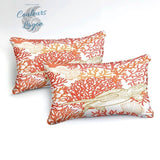 Housse de couette 3 pièces BLANC ROUGE Tortue Gorgones - Couleurs Lagon
