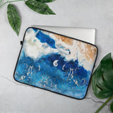 Housse Pour Ordinateur Portable Bleu Outremer Tie Dye - Couleurs Lagon