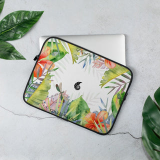 Housse Pour Ordinateur Portable Floral Vert Clair - Couleurs Lagon